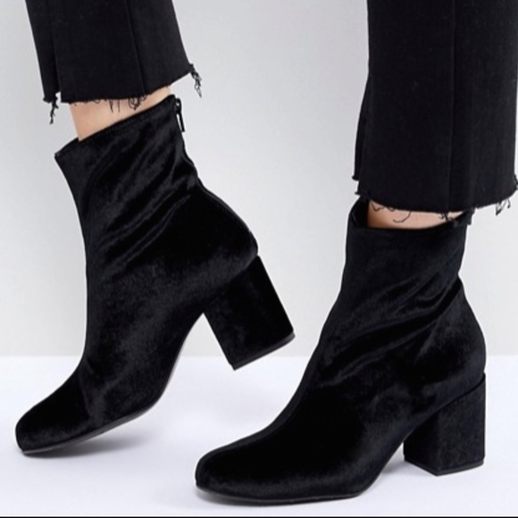 free people cecile velvet ankle boot